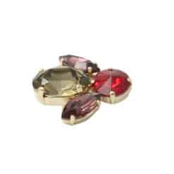 Broche (07) bordeaux
