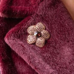 Broche (01) bordeaux - Afbeelding 2