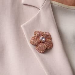 Broche (01) roos - Afbeelding 3